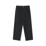 Straight-Leg Black TGBG Pants